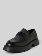 Guess Loafers aus Leder-Mix Modell 'GORIZIA' in Black, Größe 42
