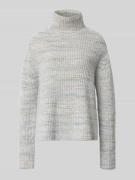 Drykorn Strickpullover mit Stehkragen Modell 'VARISA' in Hellgrau Mela...