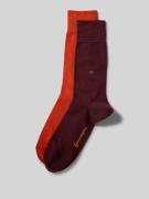 Burlington Socken mit Label-Details im 2er-Pack in Dunkelorange, Größe...
