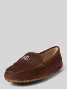 Lauren Ralph Lauren Lederslipper mit Label-Applikation Modell 'BARNSBU...