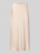 Neo Noir Midirock aus Satin mit elastischem Bund Modell 'Bovary' in Ec...