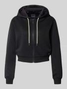 Guess Activewear Sweatjacke mit Kapuze Modell '3D PEONY' in Black, Grö...
