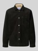 Lindbergh Modern Fit Hemdjacke mit Brusttasche Modell 'Superflex' in S...