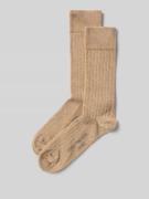 Christian Berg Men Socken mit Label-Print im 2er-Pack in Sand Melange,...