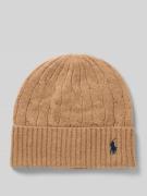 Polo Ralph Lauren Mütze aus Woll-Kaschmir-Mix in Camel, Größe 1