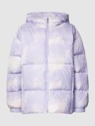 Tom Tailor Denim Regular Fit Steppjacke mit Kapuze in Lila, Größe S