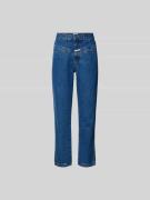 Closed Straight Fit Jeans mit Logo-Patch in Jeansblau, Größe 24