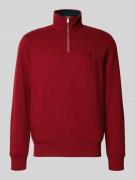 Polo Ralph Lauren Sweatshirt mit Stehkragen in Rot, Größe L