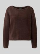 s.Oliver BLACK LABEL Relaxed Fit Pullover mit Viskose-Anteil in Dunkel...