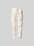 Juvia Slim Fit Sweathose mit elastischem Bund in Ecru, Größe L