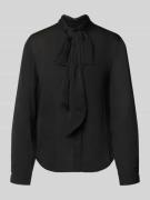 HUGO Loose Fit Langarmbluse aus reiner Viskose Modell 'EKARMA' in Blac...