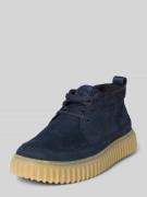 Clarks Schnürschuhe mit strukturierter Sohle in Marine, Größe 41