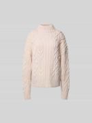 Iro Pullover mit gerippten Abschlüssen in Beige, Größe L