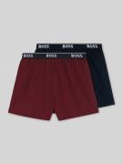 BOSS Regular Fit Boxershorts aus reiner Baumwolle im 2er-Pack in Dunke...