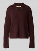 MOS MOSH Strickpullover aus Woll-Mix mit Polokragen Modell 'Thora Aidy...