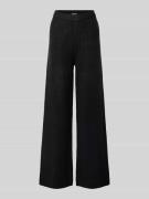 Jake*s Casual Wide Fit Strickhose mit elastischem Bund in Black, Größe...