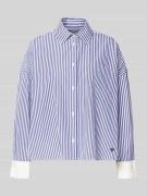 Weekend Max Mara Regular Fit Hemdbluse aus reiner Baumwolle in Marine,...