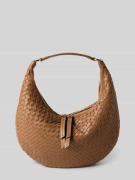 Abro Shoulder Bag mit Logo-Applikation Modell 'Nana' in Cognac, Größe ...