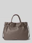 Abro Handtasche aus Leder Modell 'JILL' in Dunkelgrau, Größe 1
