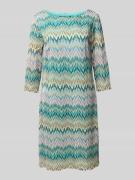 Betty Barclay Knielanges Kleid mit Strukturmuster in Oliv, Größe 40