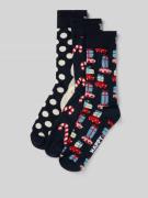 Happy Socks Socken im 3er-Pack Modell 'Holiday Navy Gift Set' in Dunke...