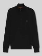 BOSS Orange Regular Fit Troyer aus Baumwoll-Kaschmir-Mix Modell 'KANOB...