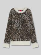 HUGO Loose Fit Strickpullover mit Alpaka-Anteil Modell 'SERATU' in Hel...