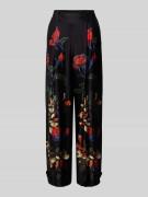 miss goodlife Wide Leg Stoffhose mit Bundfalten in Black, Größe XS