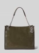 Lauren Ralph Lauren Shopper aus Rindsleder mit Label-Applikation in Ol...
