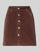 Tom Tailor Denim Ausgestellter Mini-Rock aus Baumwoll-Mix in Schoko, G...