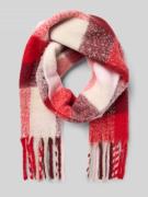 Pieces Schal mit Allover-Muster Modell 'BEA' in Rot, Größe 1