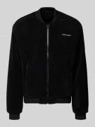 Pegador Bomberjacke aus Teddyfell mit Label-Stitching in Black, Größe ...