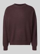 BLKVIS Strickpullover mit gerippten Abschlüssen Modell 'Script' in Pfl...