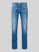 Replay Straight Fit Jeans im Used-Look Modell 'GROVER' in Jeansblau, G...