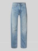 Levi's® Regular Fit Jeans im Used-Look Modell '505®' in Hellblau, Größ...