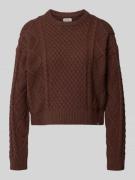 Guess Jeans Strickpullover mit Strukturmuster und Rundhalsausschnitt i...