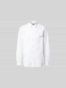 Diesel Freizeithemd mit Label-Stitching in Weiss, Größe 48