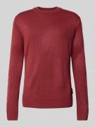 Tom Tailor Denim Regular Fit Strickpullover aus Rippstrick in Rot, Grö...