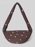 STUDIO NOOS Umhängetasche mit Label-Detail in Mittelbraun, Größe 1