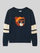 s.Oliver RED LABEL Regular Fit Strickpullover aus Baumwoll-Mix in Mari...