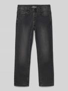 s.Oliver RED LABEL Straight Leg Jeans aus Baumwoll-Mix in Black, Größe...