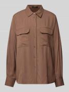OPUS Hemdbluse mit Knopfleiste Modell 'Flara' in Hellbraun, Größe 38