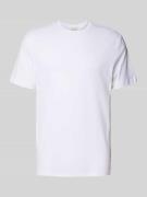 CK Calvin Klein T-Shirt mit Logo-Stitching Modell 'SUPIMA' in Weiss, G...