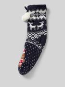 CAPELLI NEW YORK Socken mit geripptem Abschluss in Marine, Größe M/L