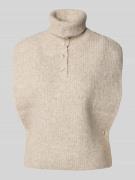 mbyM Relaxed Fit Pullunder in Strick-Optik Modell 'Tristiana' in Taupe...