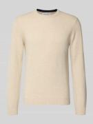 Casual Friday Strickpullover aus Woll-Mix Modell 'KARL' in Offwhite, G...