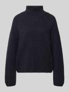 Drykorn Strickpullover mit gerippten Abschlüssen Modell 'SARWEN' in Bl...
