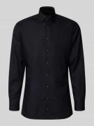 OLYMP Regular Fit Businesshemd aus reiner Baumwolle in Black, Größe 39