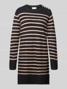 Apricot Regular Fit Kleid in Strick-Optik in Black, Größe L