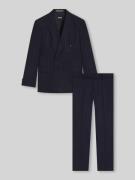 BOSS Slim Fit Anzug aus reiner Schurwolle Modell 'H-HUGE' in Marine, G...